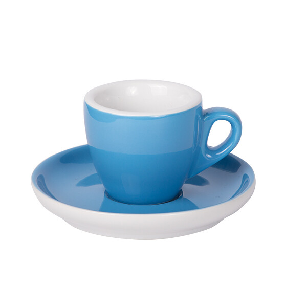 Espresso Tasse mit Untertasse 55ml Blau 2170c