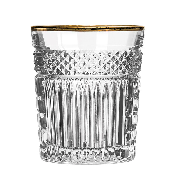 Radiant Double Old Fashioned Glas mit Goldrand 355ml